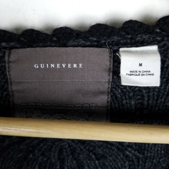 Anthropologie Guinevere Wool Blend Scallop Sweater - Picture 4 of 5